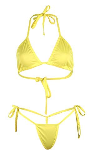 Buy Mpitude Women S Extreme Micro Bikini Set Lingerie Bra Panty String