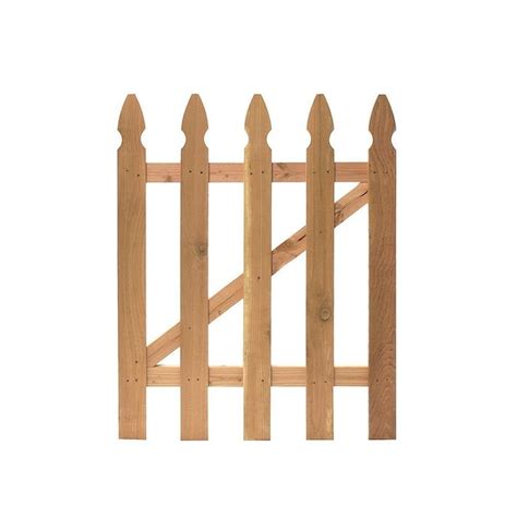 35 Ft X 3 Ft Western Red Cedar Spaced Picket French Gothic Wood Fence