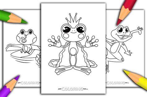 Froggy Books Coloring Pages