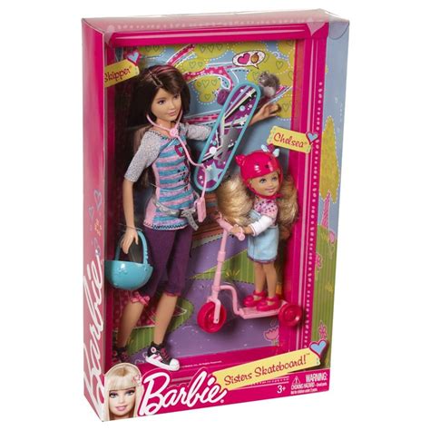 Barbie Sisters Skateboard Skipper And Chelsea Dolls 2 Pack Images At