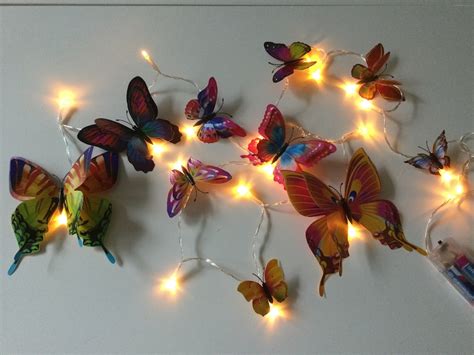 Happy Colored Butterfly Fairy Led Lights Butterfly Lights Etsy