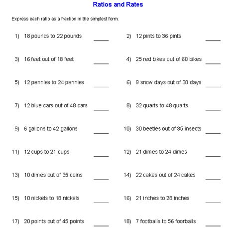 7th grade ratio worksheets with answers kidsworksheetfun