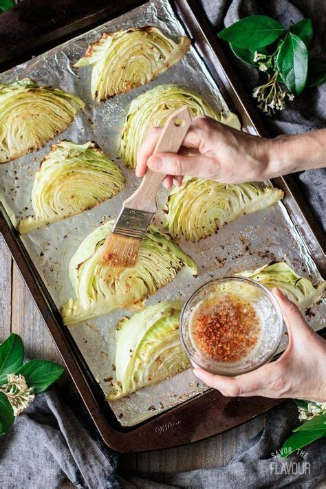 The wedges of cabbage are simply seasoned, wrapped in foil and baked. Roasted Cabbage Wedges with Lemon Garlic Butter | Recipe ...