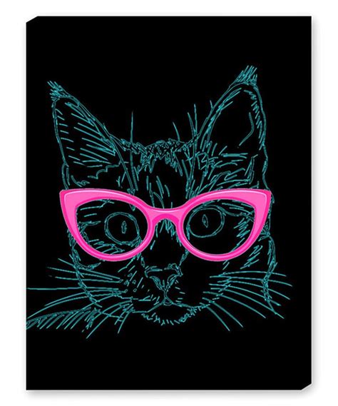 This Black Hipster Cat Wall Art By Americanflat Is Perfect