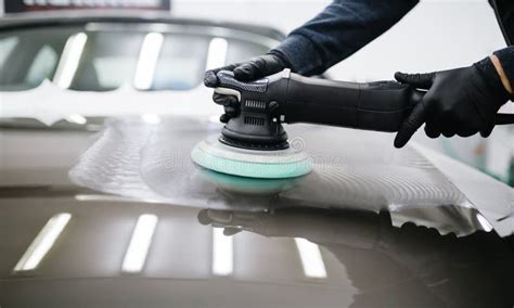 Car Cleaning And Polishing Stock Photo Image Of Gloss 121058568