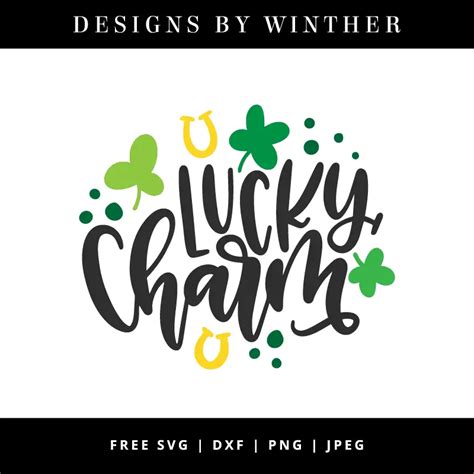 Free Lucky Charm Svg Dxf Png And Jpeg Designs By Winther