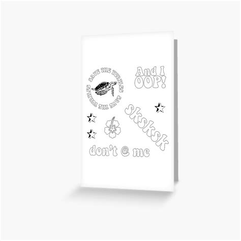 White VSCO Girl Meme Sticker Pack Greeting Card By The Goods Redbubble