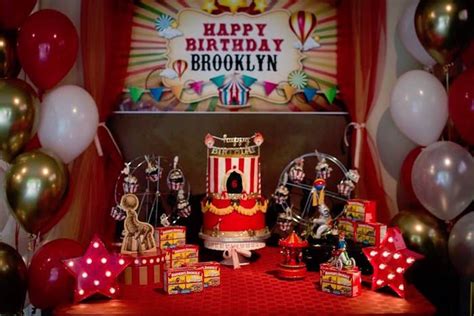 vintage circus birthday party inspired by the greatest showman kara s party ideas circus