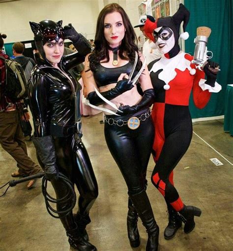 Catwoman Harley Quinn And X 23 Cosplay Harley Quinn