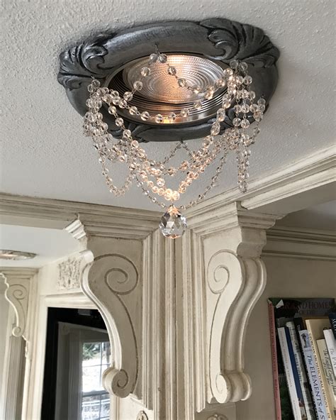 6 Decorative Recessed Light Trim Embellished With Crystals Beaux