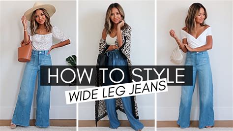 How To Style Wide Leg Jeans Haul Youtube