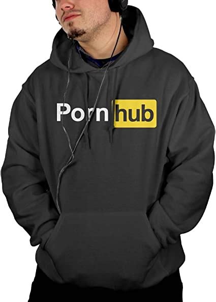 Porn Hub Logo Men Casual Front Print Hoodie Sport Pullover Adult Hooded