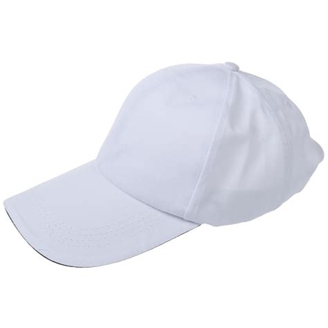 Plain Baseball Cap Mens Ladies Adult Hat Summer White C7h2