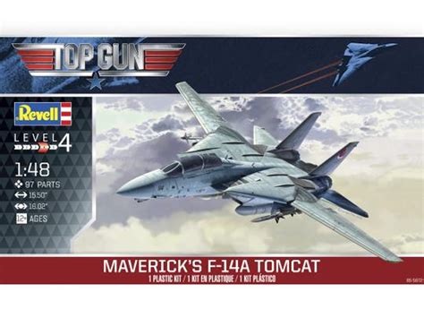 Revell 85 5872 148 Top Gun Mavericks F 14 Tomcat Plastic Model Kit