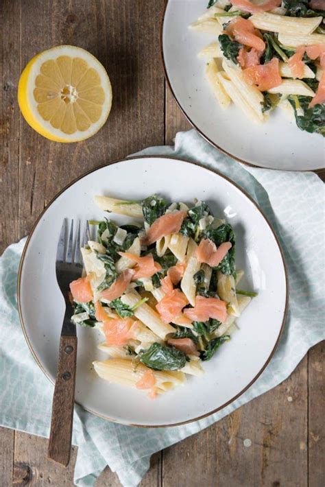 Pasta Met Spinazie En Gerookte Zalm Brenda Kookt