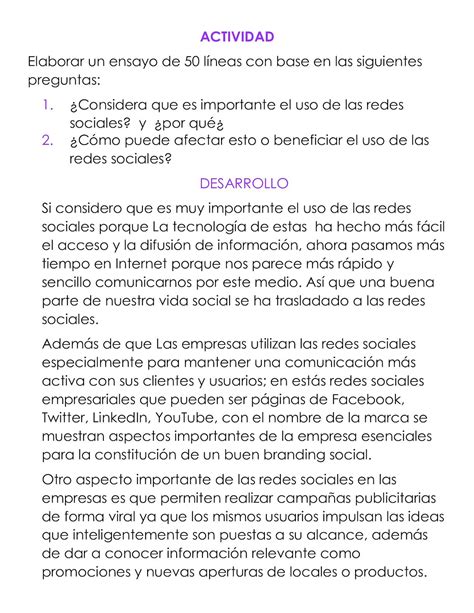 Calaméo Ensayo Sobre Las Redes Sociales