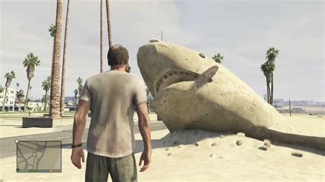 Grand Theft Auto V Sand Shark Easter Egg Youtube