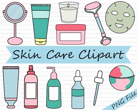 Skin Care Clipart Bundle Skincare Clip Art Esthetician Etsy Australia
