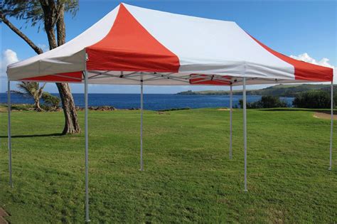 Abccanopy canopy tent popup canopy 10x10 pop up canopies commercial tents market stall with 6 removable. 10 x 20 Red and White Pop Up Tent Canopy Gazebo