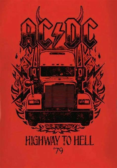 Highway To Hellac↯dc Rock Art Concert Posters And Album Covers