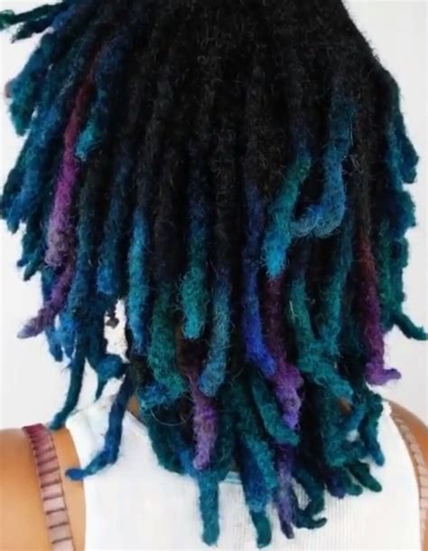 Blue And Teal Dreads Ombre Dyed Hair Color Inspiration Phoenixphair