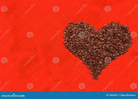 I Love Coffee Stock Image Image Of Heart Ingredient 7462491