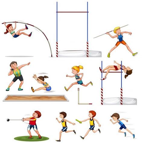 Regras básicas do salto em altura. Imagens De Atletismo Em Desenho=>imagens de atletismo em ...