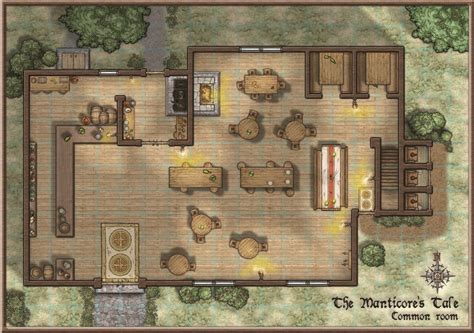 The Manticore S Tale Tavern Renovations Complete Fantasy City Map Tabletop Rpg Maps