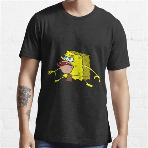 Spongebob Caveman Meme T Shirt By Devilnunexx Redbubble