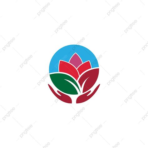 Gambar Vektor Template Desain Ikon Logo Bunga Teratai Kecantikan Bunga