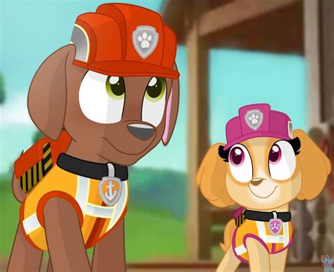 Rubbles Ultimate Rescue Paw Patrol Zuma And Skye By Rainboweeveede