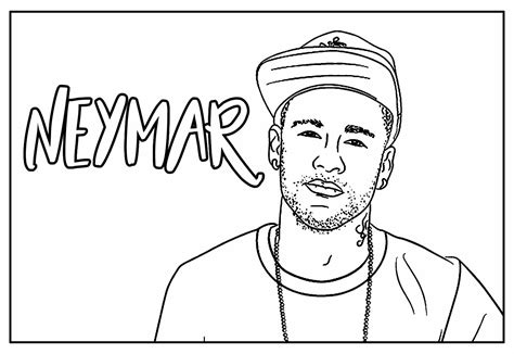 Neymar Para Colorir Desenhos De Neymar Jr Para Colorir E Imprimir PDMREA