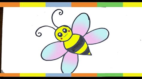 The major difficulty is getting the hive itself centered and the bees placed an equal distance around it. How to draw a bee for kids stap by step easy hunny bee ...