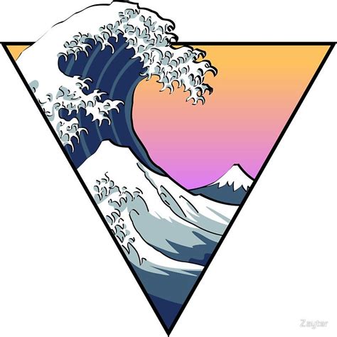 'Great Wave Aesthetic' Sticker by Zayter | Aesthetic stickers, Wave aesthetic, Aesthetic sticker