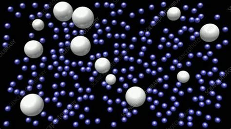 Brownian Motion Animation Stock Video Clip K0043229 Science