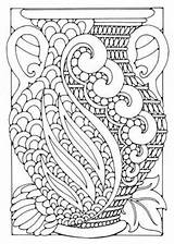 Coloring Deco Adult Vase Adults Printable Patterns Flower Simple Pattern Painting Colouring Sheets Books Geometric Everfreecoloring Grown Ups Imgur sketch template