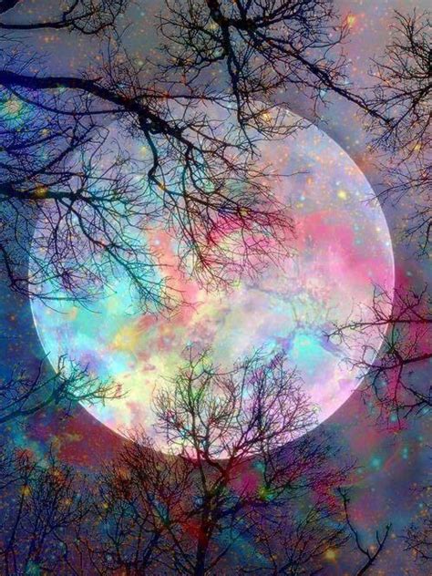 Magical Fantasy Pastel Aesthetic Moon Wallpaper