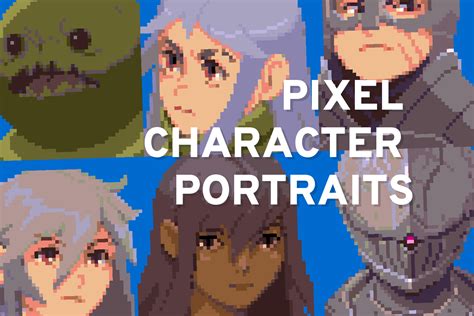 Pixel Character Portraits By Federico Calchera