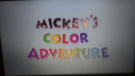 Mickeys Color Adventure Youtube