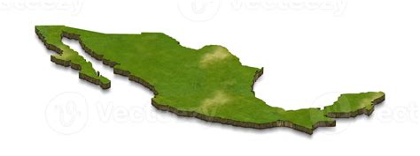 3d Map Illustration Of Mexico 12375063 Png