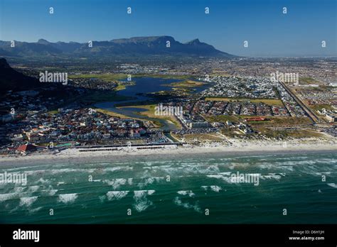 Muizenberg Beach Cape Town South Africa Aerial Stock Photo Alamy