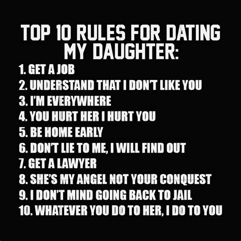 Top 10 Rules For Dating My Daughter Svg Dxfepspng Digital File
