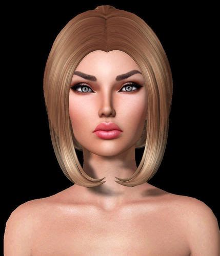 3d Model Inez Female Hair Style 3d Rigged 3d Model Vr Ar Low Poly Cgtrader