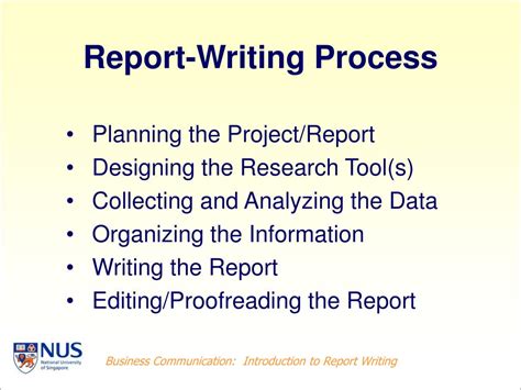 Writing A Report Ppt