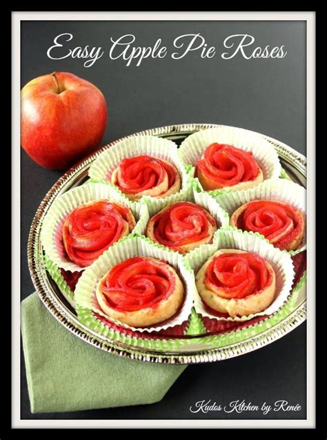 Easy Apple Pie Roses Recipe Via Apple Recipes Easy Easy Apple Pie Rose