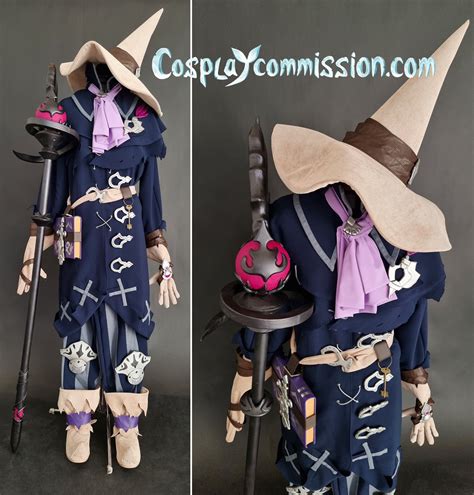 Black Mage Cosplay Costume Final Fantasy Ffxiv Black Mage Etsy