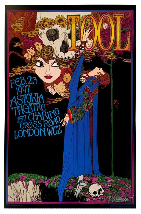 Tool Poster Astoria Theater London 1997 New Artist Edition Hand Signed