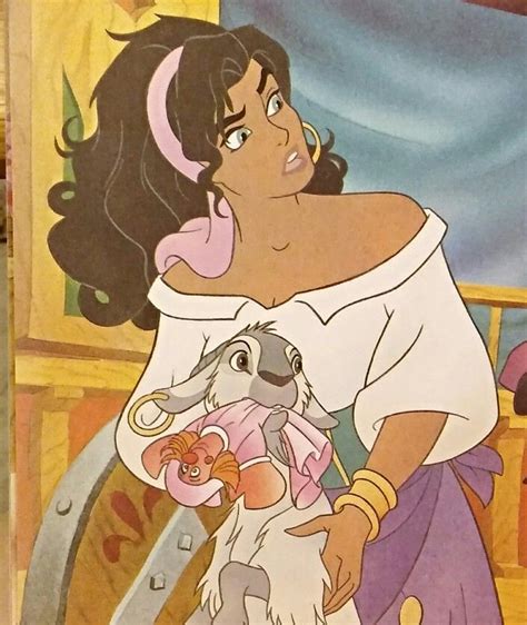 Esmeralda And Djali Illustrated By Cardona Studio Disney Art Esmeralda