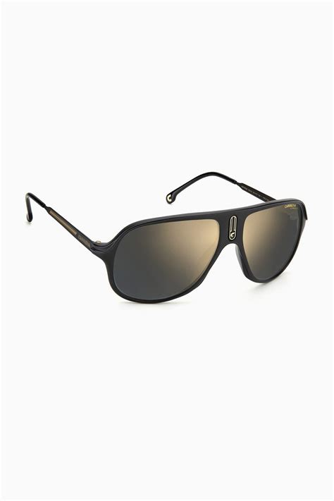 Shop Carrera Black Safari 65 Aviator Sunglasses In Optyl® For Men Ounass Uae