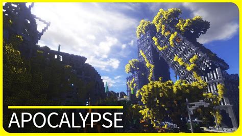 Minecraft World After An Apocalypse Downtown 2116 Cinematic And City